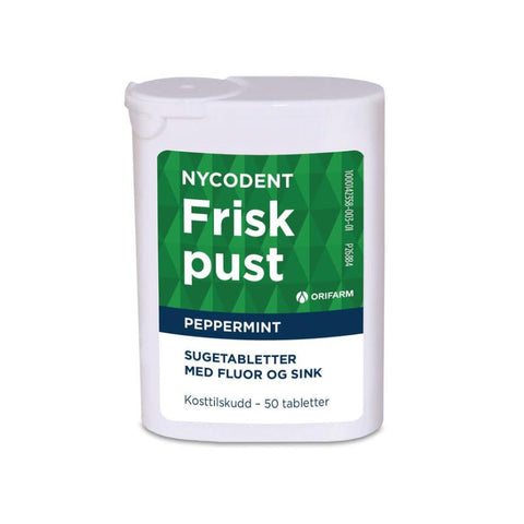Nycodent frisk pust peppermint 50 stk,940038