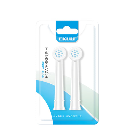 Ekulf PowerBrush White børstehoderefill 2 stk, 904451