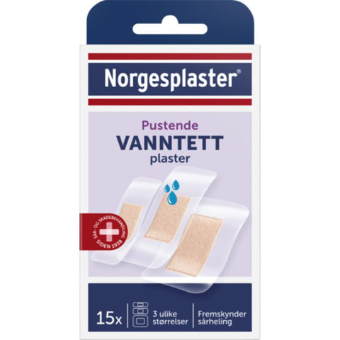 Norgesplaster vanntett plaster 15 stk,834230