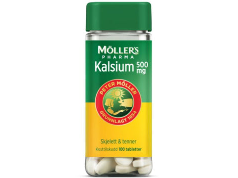 Möller's Pharma Kalsium 500mg 100 tabletter, 881819