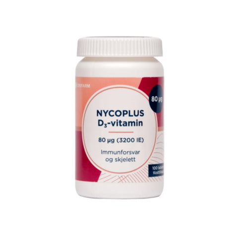 Nycoplus D3-Vitamin 80 mcg 100 tabletter, 947950