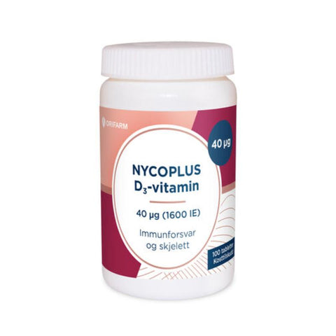 Nycoplus D3-Vitamin 40 mcg 100 tabletter, 995376