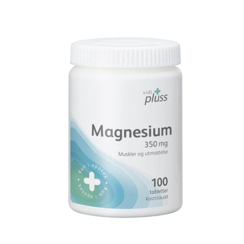Vidi pluss magnesium 350mg 100 tabletter,  866751